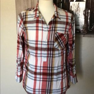 Women’s Merona Long Sleeve Flannel Top